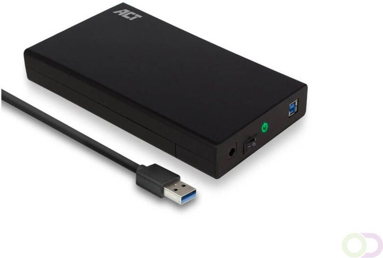 ACT AC1405 behuizing voor opslagstations HDD- SSD-behuizing Zwart 3.5" (AC1405)