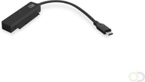 ACT AC1525 tussenstuk voor kabels USB Type-C SATA 7-pin 15pin Zwart (AC1525)