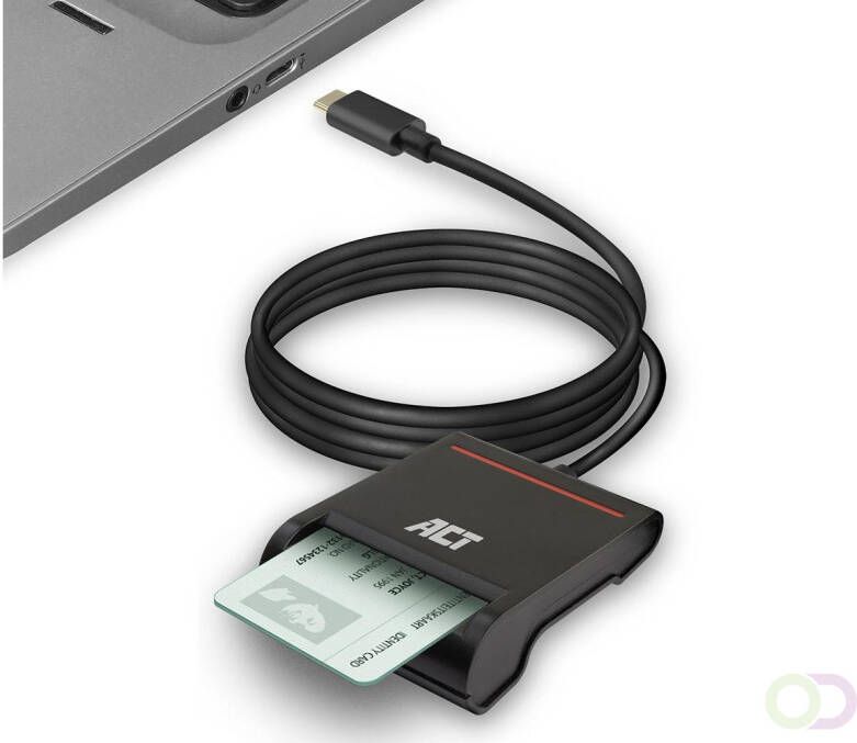 ACT AC6020 smart card reader Binnen USB 2.0 Zwart (AC6020)