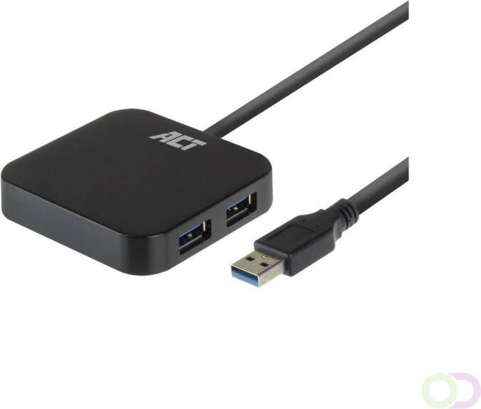 ACT AC6305 interface hub USB 3.2 Gen 1 (3.1 Gen 1) Type-A 5000 Mbit s Zwart (AC6305)