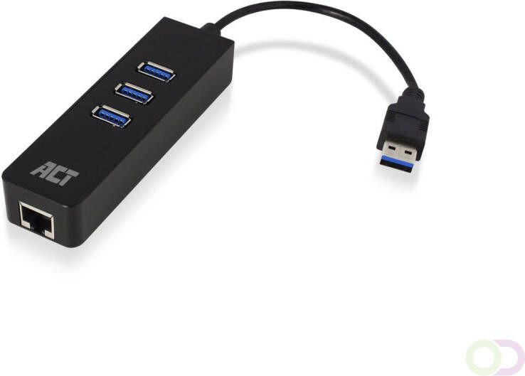 ACT AC6310 interface hub USB 3.2 Gen 1 (3.1 Gen 1) Type-A 5000 Mbit s Zwart (AC6310)