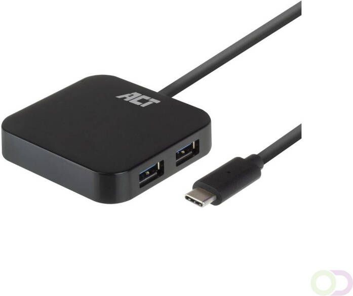 ACT AC6410 interface hub USB 3.2 Gen 2 (3.1 Gen 2) Type-C 5000 Mbit s Zwart (AC6410)