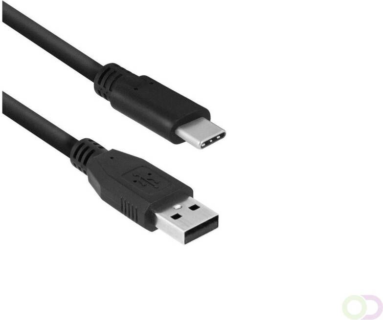 ACT AC7370 USB-kabel 1 m USB 3.2 Gen 1 (3.1 Gen 1) USB C USB A Zwart (AC7370)