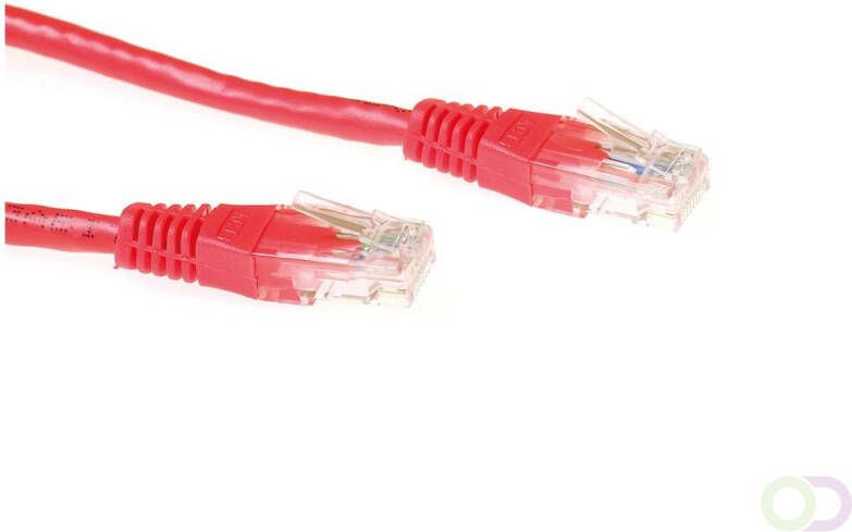 ACT Rode 1 5 meter UTP CAT6 patchkabel met RJ45 connectoren (IB8551)
