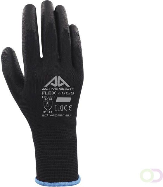 ActiveGear Handschoen grip PU flex zwart medium