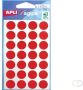 Agipa ronde etiketten in etui diameter 15 mm rood 168 stuks 28 per blad - Thumbnail 2