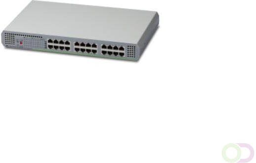 Allied Telesis 24 port 10 100 1000TX unmanaged switch with internal power supply EU Power Adapter