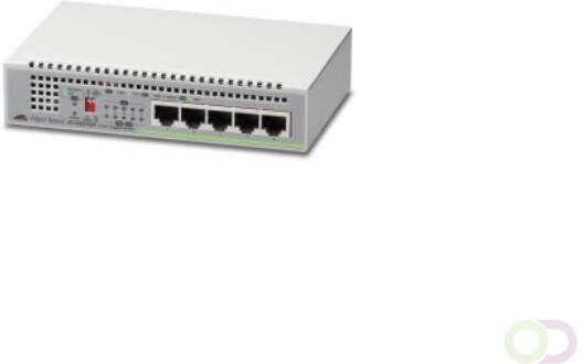 Allied Telesis 5 port 10 100 1000TX unmanaged switch with internal power supply EU Power Adapter