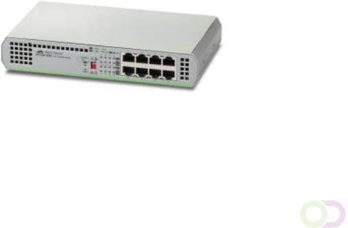Allied Telesis 8 port 10 100 1000TX unmanaged switch with external power supply EU Power Adapter