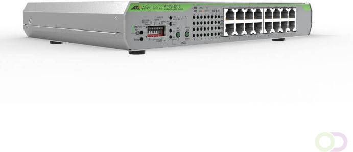 Allied Telesis 16x 10 100 1000T unmanaged switch with internal PSU-EU Power Cord-Configurable with DIP Switch