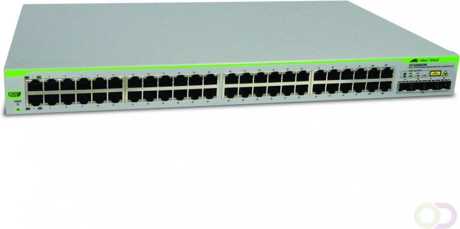 Allied Telesis AT-GS950 48-50 Managed L2 Gigabit Ethernet (10 100 1000) 1U Grijs (990-003647-50)