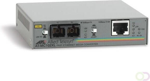 Allied Telesis AT-MC102XL netwerk media converter 100 Mbit s (AT-MC102XL-60)