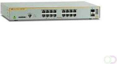 Allied Telesis L2 managed switch 16 x 10 100 1000Mbps2 x SFP uplink slots 1 Fixed AC power supply EU Power cord