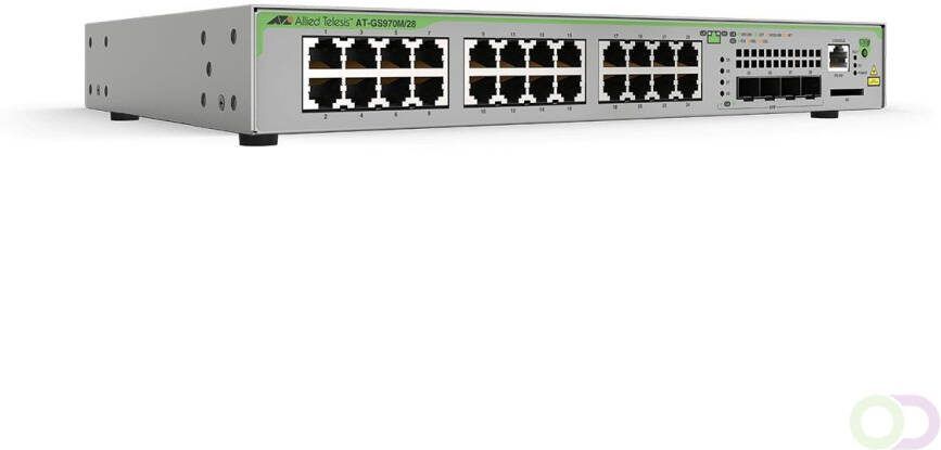 Allied Telesis GS970M Managed L3 Gigabit Ethernet (10 100 1000) Power over Ethernet (PoE) 1U Grijs (990-005793-50)