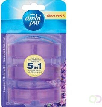 Ambi Pur navulling Fresh en Shine voor toiletblokje lavendel en rozemarijn