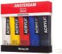 Amsterdam acrylverf tube van 120 ml doos met 5 tubes in niet-primaire kleuren - Thumbnail 2