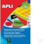 Apli fluorescerente etiketten 99 1 x 67 7 mm (b x h) geel - Thumbnail 2