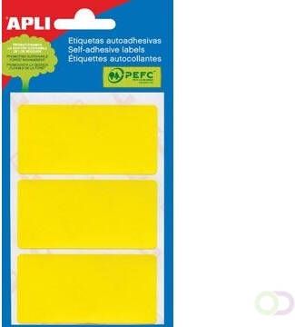 Apli gekleurde etiketten in etui geel(2071 )
