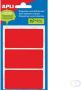 Apli gekleurde etiketten in etui rood (2073) - Thumbnail 2