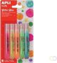 Apli Kids glitterlijm blister met 5 tubes van 13 ml in geassorteerde fluo kleuren - Thumbnail 2