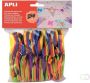 Apli Kids schuimrubber cijfers blister met 120 stuks in geassorteerde kleuren - Thumbnail 1