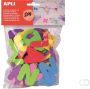 Apli Kids schuimrubber letters blister met 104 stuks in geassorteerde kleuren - Thumbnail 2