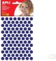 Apli Kids stickers cirkel diameter 10 5 mm blister met 528 stuks blauw - Thumbnail 2