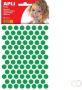 Apli Kids stickers cirkel diameter 10 5 mm blister met 528 stuks groen - Thumbnail 1