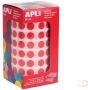 Apli Kids stickers op rol cirkel diameter 10 5 mm rood - Thumbnail 2