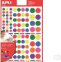 Apli Kids verwijderbare stickers cirkel blister met 624 stuks in geassorteerde kleuren en groottes - Thumbnail 2
