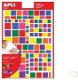Apli Kids verwijderbare stickers vierkant blister met 756 stuks in geassorteerde kleuren en groottes - Thumbnail 2