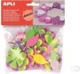 Apli Kids zelfklevende glitter bloemen blister met 48 stuks - Thumbnail 2