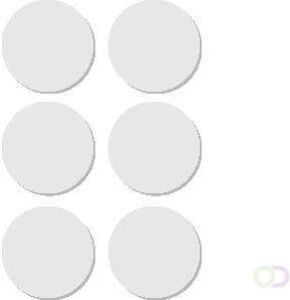 Apli ronde etiketten in etui diameter 32 mm wit 36 stuks 6 per blad(2665 )