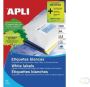 Apli witte etiketten ft 52 5 x 29 7 mm (b x h) 4.000 stuks 40 per blad (1286) - Thumbnail 2