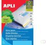 Apli Witte etiketten ft 99 1 x 67 7 mm(b x h ) 800 stuks 8 per blad(2420 ) - Thumbnail 2