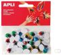 Apli zelfklevende knutselogen ovaal blister met 40 stuks in geassorteerde kleuren - Thumbnail 2