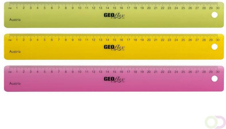 Aristo liniaal GEOflex 30cm neon kleuren