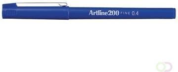 Artline Fineliner 200 rond 0.4mm blauw