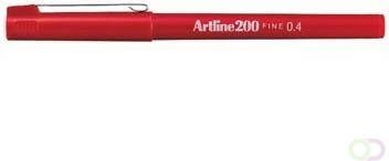 Artline Fineliner 200 rond 0.4mm rood
