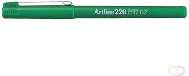 Artline Fineliner 220 rond super fijn groen