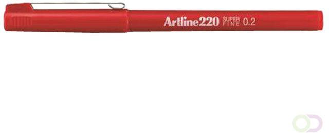 Artline Fineliner 220 rond super fijn rood