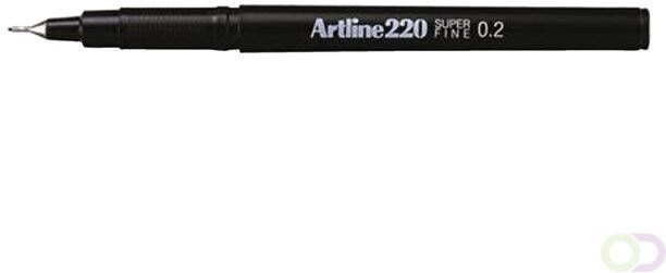 Artline Fineliner 220 rond 0.2mm zwart