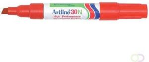 Artline Viltstift 30 schuin rood 2 5mm