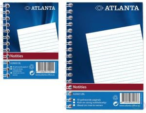 Atlanta Notitieboek 2206026000 A7 103x74mm met zijspiraal