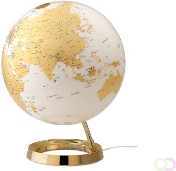 Atmosphere Globe Bright Goud 30cm diameter kunststof voet met verlichting