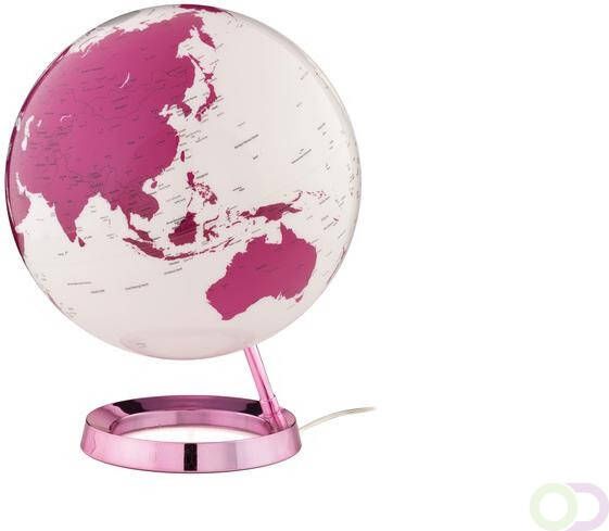 Atmosphere Globe Bright HOT Pink 30cm diameter kunststof voet met verlichting