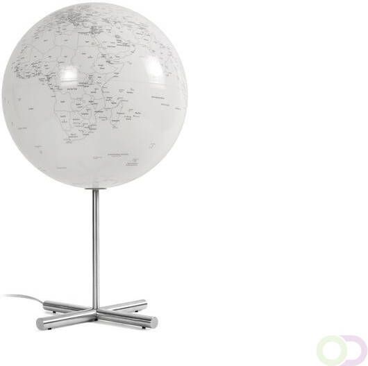 Atmosphere globe Lamp 30cm diameter RVS wit met verlichting