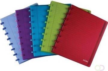 Atoma Trendy schrift ft A5+ 120 bladzijden commercieel geruit met 6 tabbladen in geassorteerde kleur - Foto 3