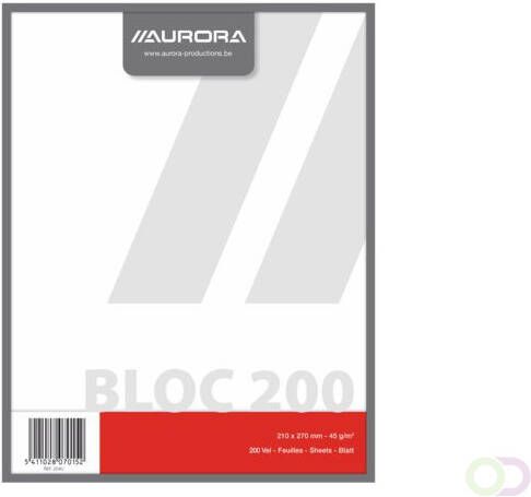 Aurora Kladblok 210x270mm blanco 200 vel 45gr