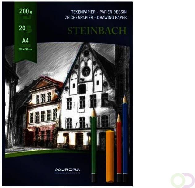 Aurora Tekenblok A4 20v 200gr Steinbach papier